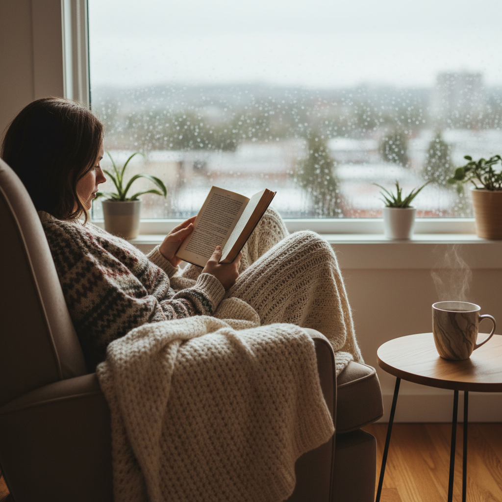 Cozy reading space at InkVerse