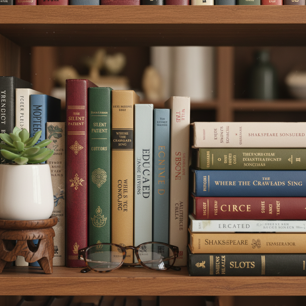 Curated bookshelves